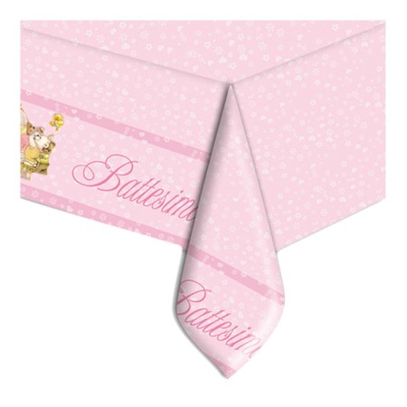 TOVAGLIE IN PLASTICA 140X270 BATTESIMO ROSA