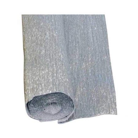 CARTA CRESPA ARGENTO METAL