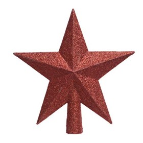PUNTALE ALBERO STELLA ROSSO