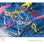 MASCHERE DOMINO METALLIZZATO BASTONCINO