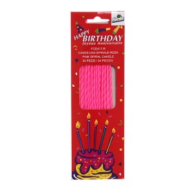 CANDELINE SPIRALE ROSA