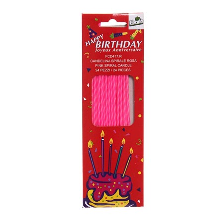 CANDELINE SPIRALE ROSA