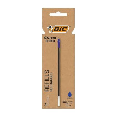 REFILL BIC CRISTAL RE'NEW BLU