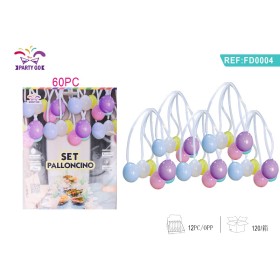 SET PALLONCINI COLORATI PZ.60