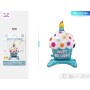 PALLONCINI MYLAR HAPPY BIRTHDAY TORTA BLU
