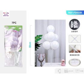 SET PALLONCINI BIANCHI 80 CM. PZ.7