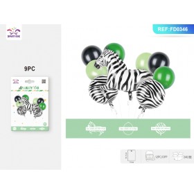 SET PALLONCINI CON ZEBRA PZ.9