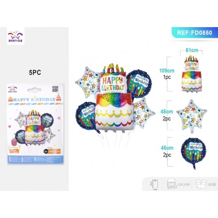 SET PALLONCINI MYLAR TORTA