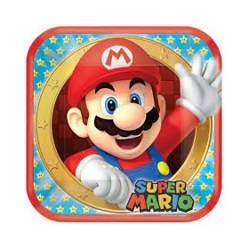 PIATTI 18X18 CM SUPER MARIO PZ.8