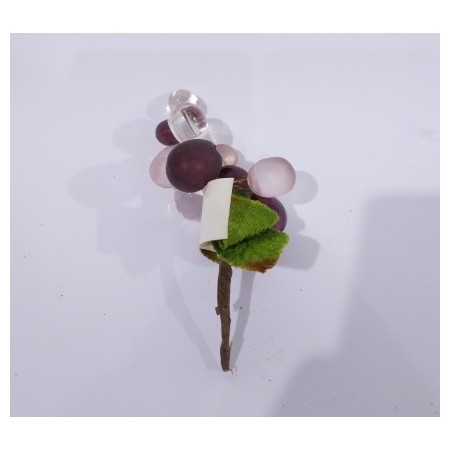 FIORE CON FRUTTI VIOLA.