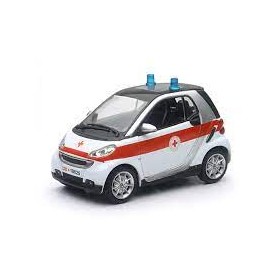 SMART FORTWO CROCE ROSSA 1:24