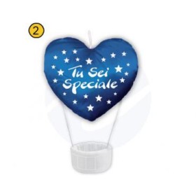 CUORE MONGOLFIERA 25CM
