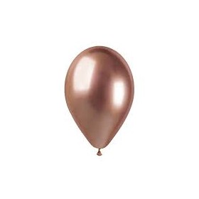 50 PALLONCINI 5 POLLICI GLOSSY ROSA GOLD
