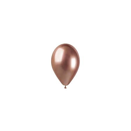50 PALLONCINI 5 POLLICI GLOSSY ROSA GOLD