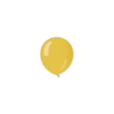 100 PALLONCINI 5 POLLICI METAL (13CM) GIALLI