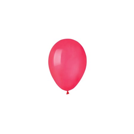100 PALLONCINI 5 POLLICI METAL (13CM) ROSSO