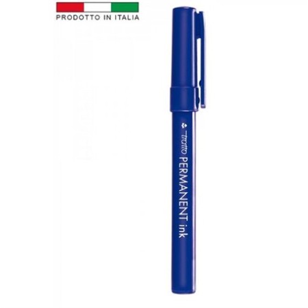 PENNARELLI TRATTO PERMANENT BLU 12PZ