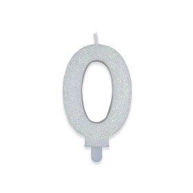 CANDELE SWEETY BIANCO GLITTER N.0