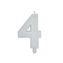 CANDELE SWEETY BIANCO GLITTER N.4