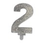 CANDELE SWEETY ARGENTO GLITTER N.2