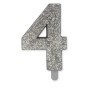 CANDELE SWEETY ARGENTO GLITTER N.4