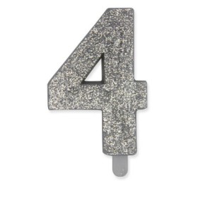 CANDELE SWEETY ARGENTO GLITTER N.4