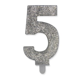 CANDELE SWEETY ARGENTO GLITTER N.5