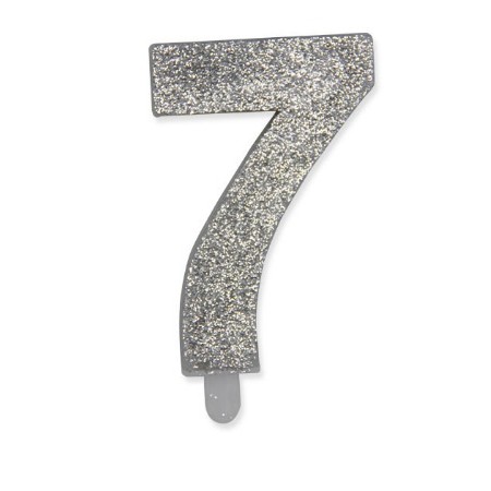 CANDELE SWEETY ARGENTO GLITTER N.7