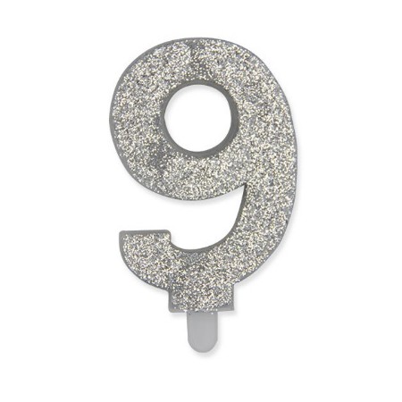 CANDELE SWEETY ARGENTO GLITTER N.9