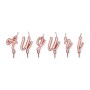 CANDELINE 5CM ITALIC AUGURI ROSE GOLD METAL