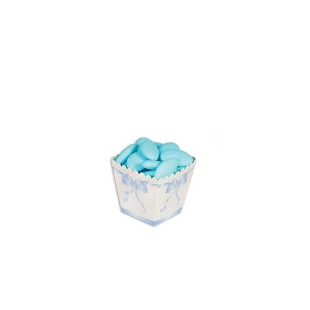 12 BOX PORTACONFETTI FIOCCO CELESTE