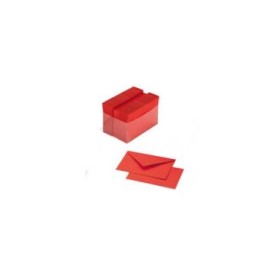 BIGLIETTI E BUSTE F.4 7X11 SCARLATTO