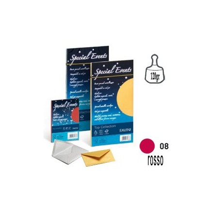 BUSTE SPECIAL EVENTS 110 X 220 PZ. 10 COL. ROSSO