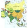 CARTINE GEOGRAFICHE CARTA ASIA FMB PZ 25