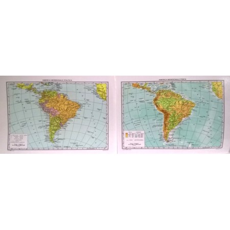 CARTINE GEOGRAFICA AMER.MERID.