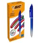 BIRO BIC 4 COLORI SMOOTH FUSTO BLU