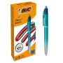 BIRO BIC 4 COLORI SMOOTH FUSTO VERDE ACQUA