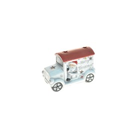 BABBI NATALE SU FURGONCINO C/LED 12CM.