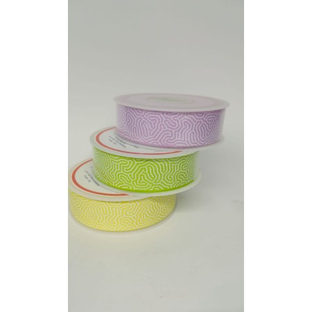 NASTRI CONFEZIONE 25MM TRASPPIST GIALLO.
