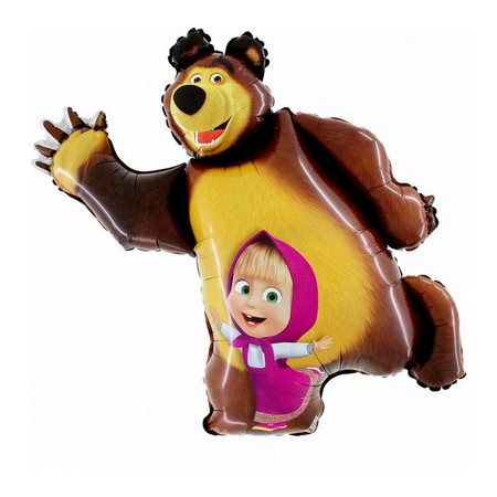 PALLONE FOIL SUPERSHAPE 35-87 CM MASHA&ORSO Q