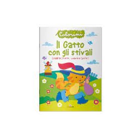 ALBUM DA COLORARE IL GATTO CON GLI STIVALI
