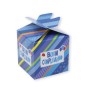 SCATOLINE PORTACONFETTI B. COMPLEANNO CELESTE PZ.25
