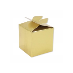 SCATOLINE PORTACONFETTI FIOCCO ORO PZ.25