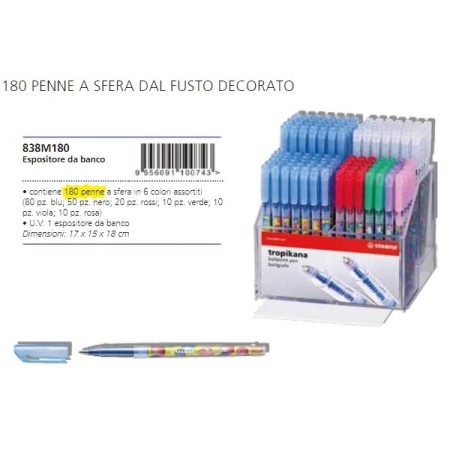 ESP. BIRO STABILO TROPIKANA ASS.PZ 180