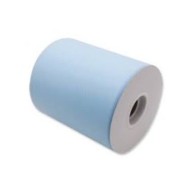 TULLE 12.5CMX100MT CELESTE