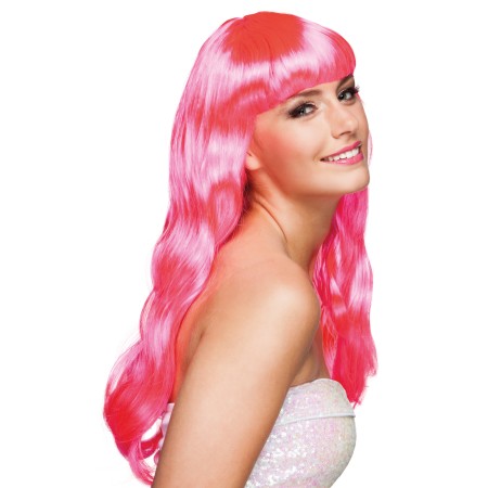 PARRUCCA CHIQUE ROSA FUXIA CON FRANGIA