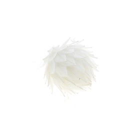 SFERA FLOCCATA BIANCA 7CM.
