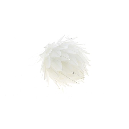 SFERA FLOCCATA BIANCA 7CM.