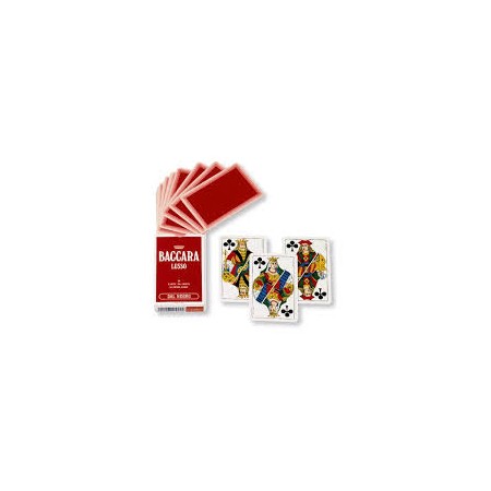 CARTE BACCARA TRIPLEX TELATO ROSSO