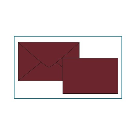 BIGLIETTI E BUSTE F.4 PRESTIGE ROSSO BORDEAUX